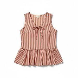 Modcloth Orange and White Striped Tank Top